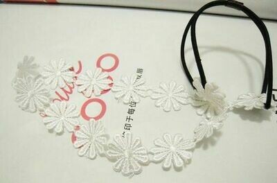 Sunflowers lace elastic headband Sunflowers lace elastic headband