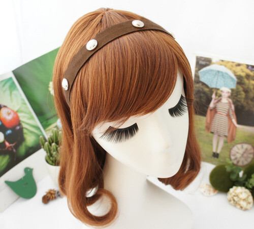 Suede silver/round rivets headband Suede silver/round rivets headband