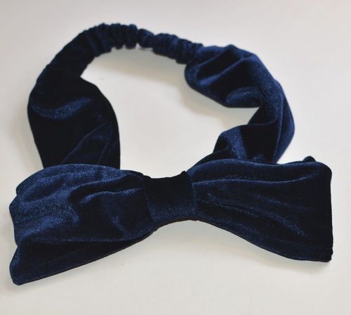 Large velvet bow-tie headband Large velvet bow-tie headband