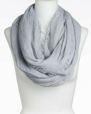 Fringe cotton solid infinity scarf Fringe cotton solid infinity scarf