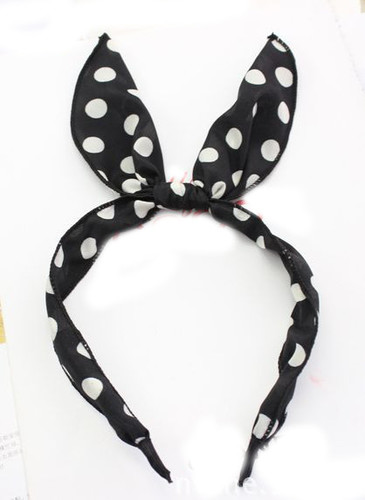 Dots-pattern chiffon bow-knot headband Dots-pattern chiffon bow-knot headband