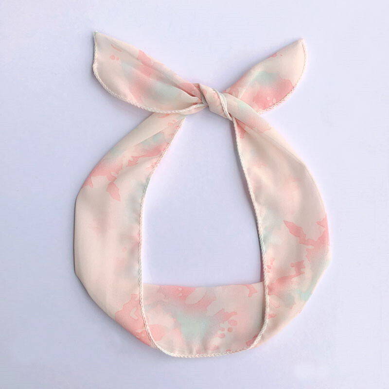 Tie-dye orange twist hair scarf Tie-dye orange twist hair scarf