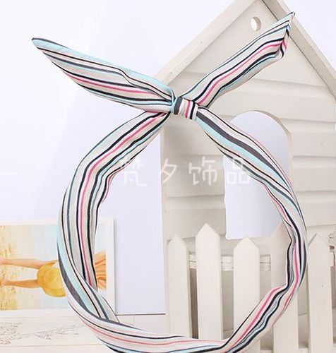Rainbow striped twist hair scarf Rainbow striped twist hair scarf