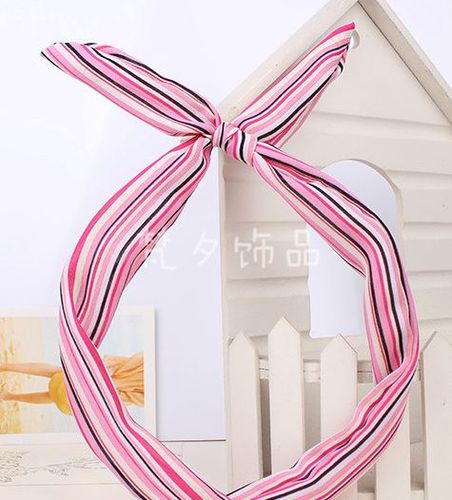 Rainbow striped twist hair scarf Rainbow striped twist hair scarf