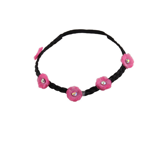 Chiffon flower wreath elastic headband Chiffon flower wreath elastic headband