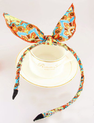 Bohemain chiffon bow braided headband Bohemain chiffon bow braided headband