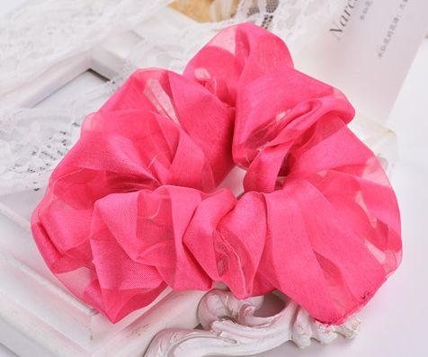 Plain sheer organza scrunchies Plain sheer organza scrunchies