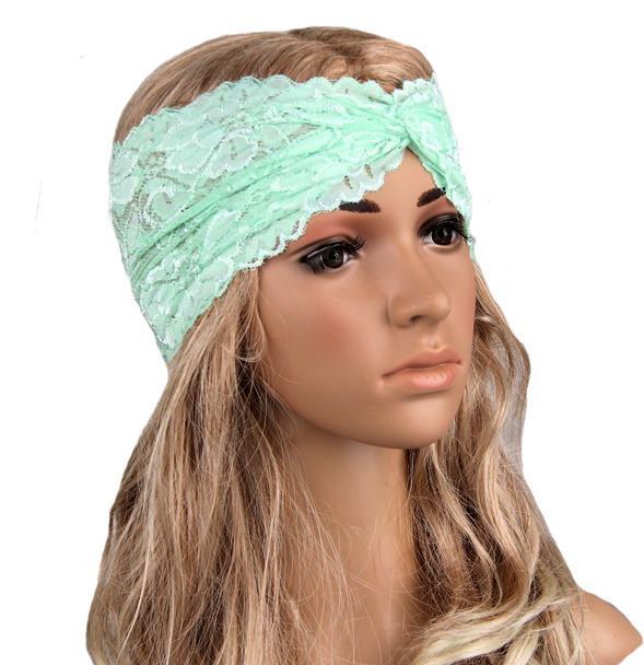 Vintage lace turban headband Vintage lace turban headband