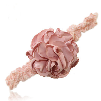 Satin pompom bow lace headband Satin pompom bow lace headband
