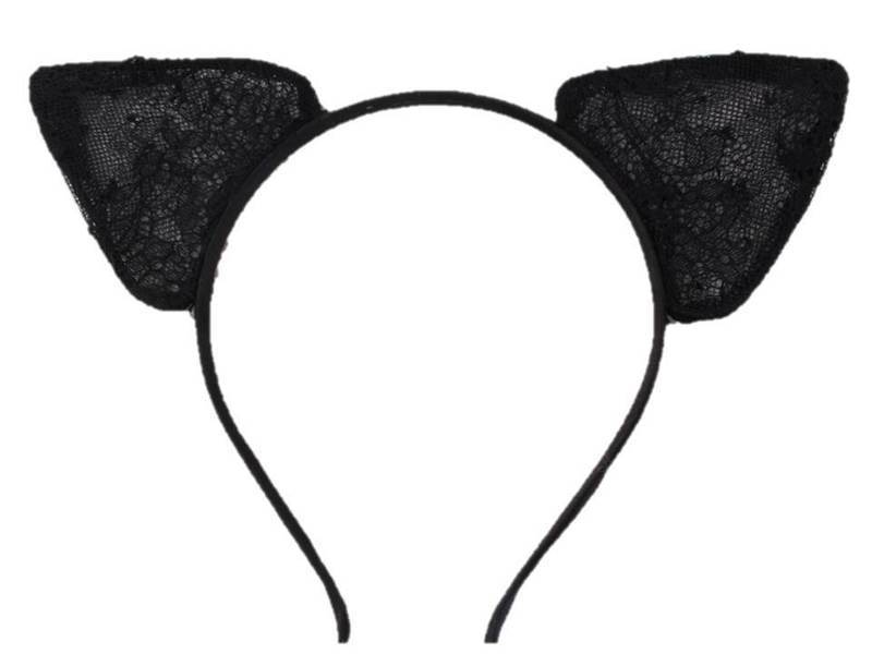 New black lace cat ears headband New black lace cat ears headband