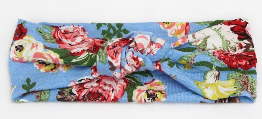 Floral knot front stretch headband Floral knot front stretch headband