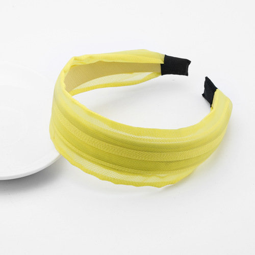 Organza sheer ribbon wide headband Organza sheer ribbon wide headband