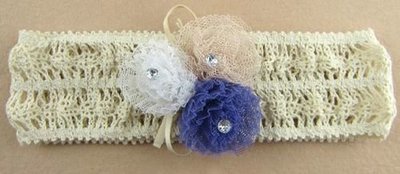 Small flowers lace stretch headband Small flowers lace stretch headband