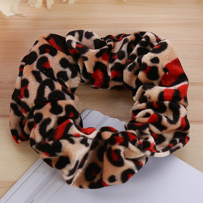 Leopard velvet scrunchies Leopard velvet scrunchies
