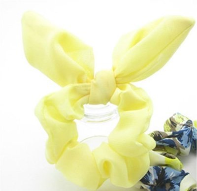 Plain chiffon scrunchies with twist bow Plain chiffon scrunchies with twist bow