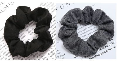 Black & Grey knitting scrunchies pack Black & Grey knitting scrunchies pack