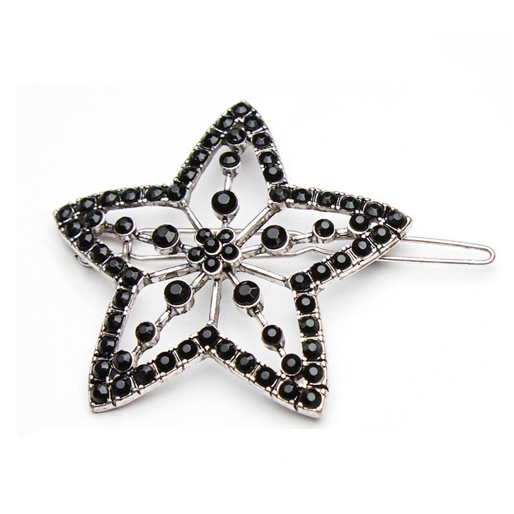 Black beads hair clips Black beads hair clips