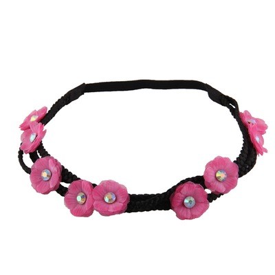 3-layer chiffon flower wreath elastic headband 3-layer chiffon flower wreath elastic headband