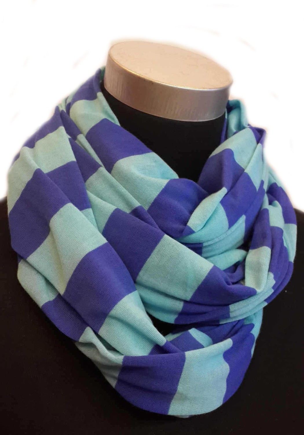 Striped jersey infinity scarf Striped jersey infinity scarf
