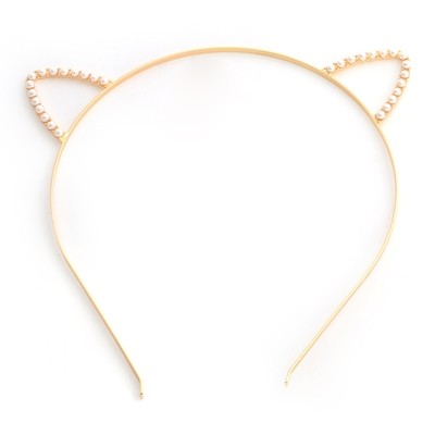 White pearls small ears headband White pearls small ears headband