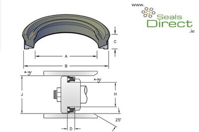 70x48x12/14.5 PN-BU