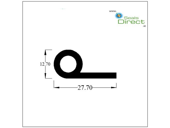 Door Seal P Section 12.7 x 27.7