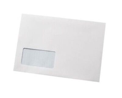 C5 White Low Window Machine Envelopes (1000)
