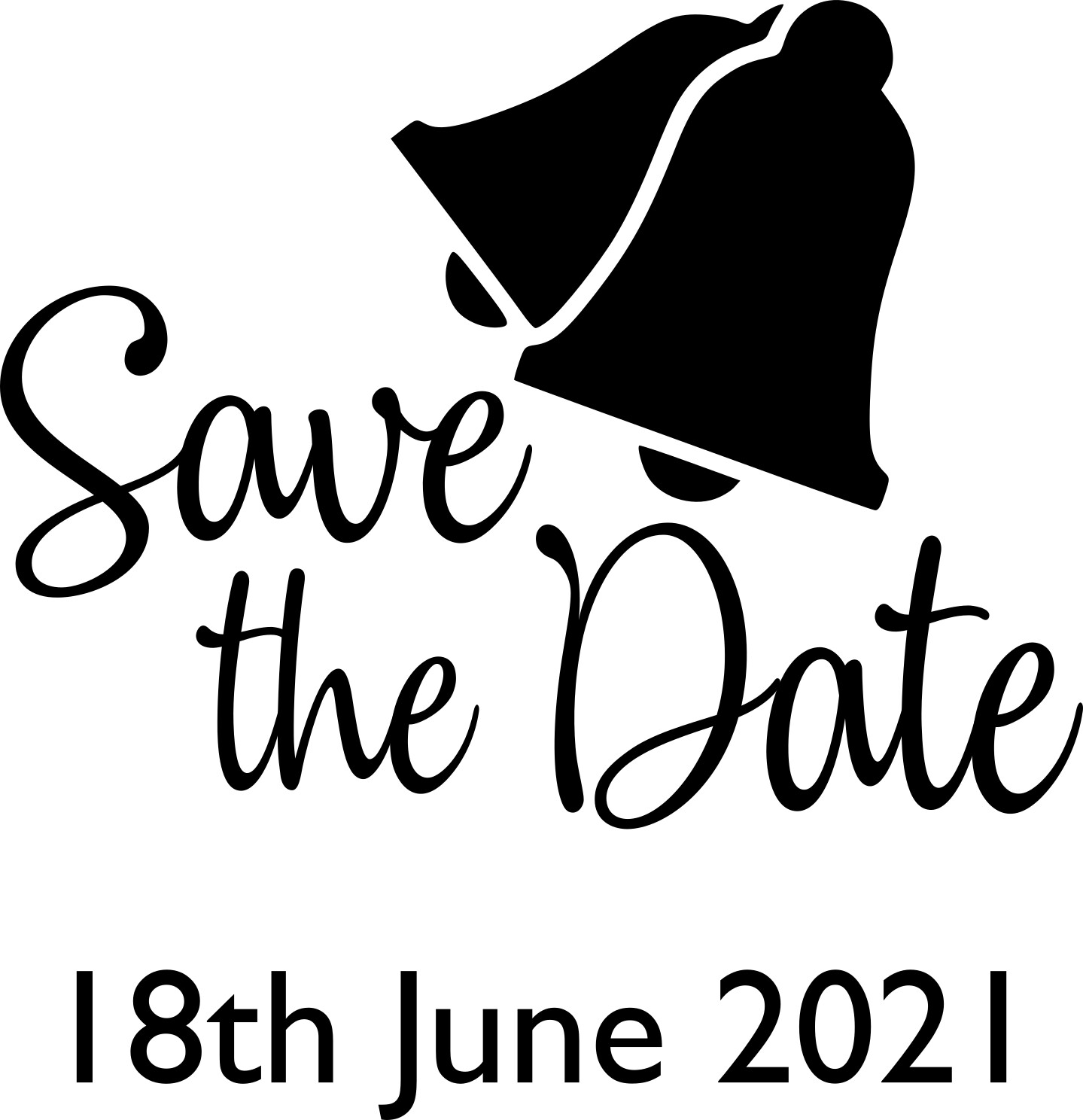 Save the Date Design with date under