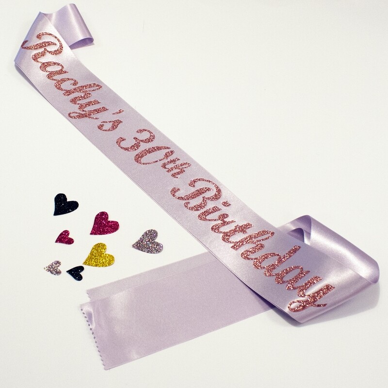 Personalised 21st Birthday Sash