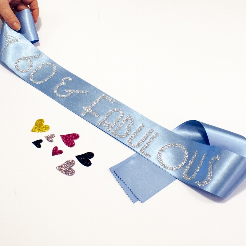 Any Age & Fabulous Personalised Birthday Sash