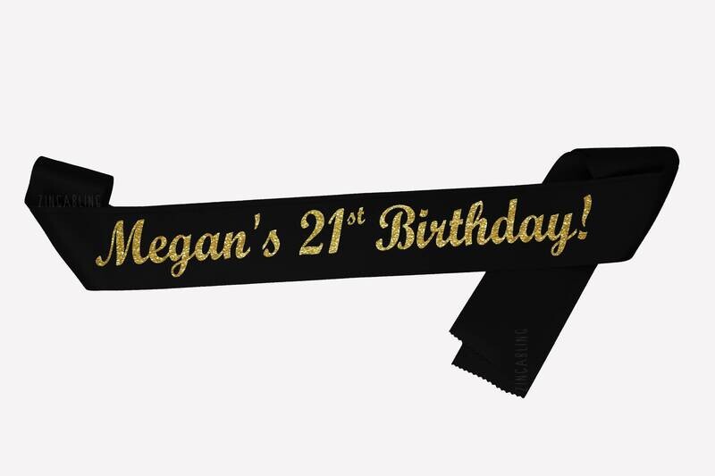 Luxury Personalised Birthday Sash