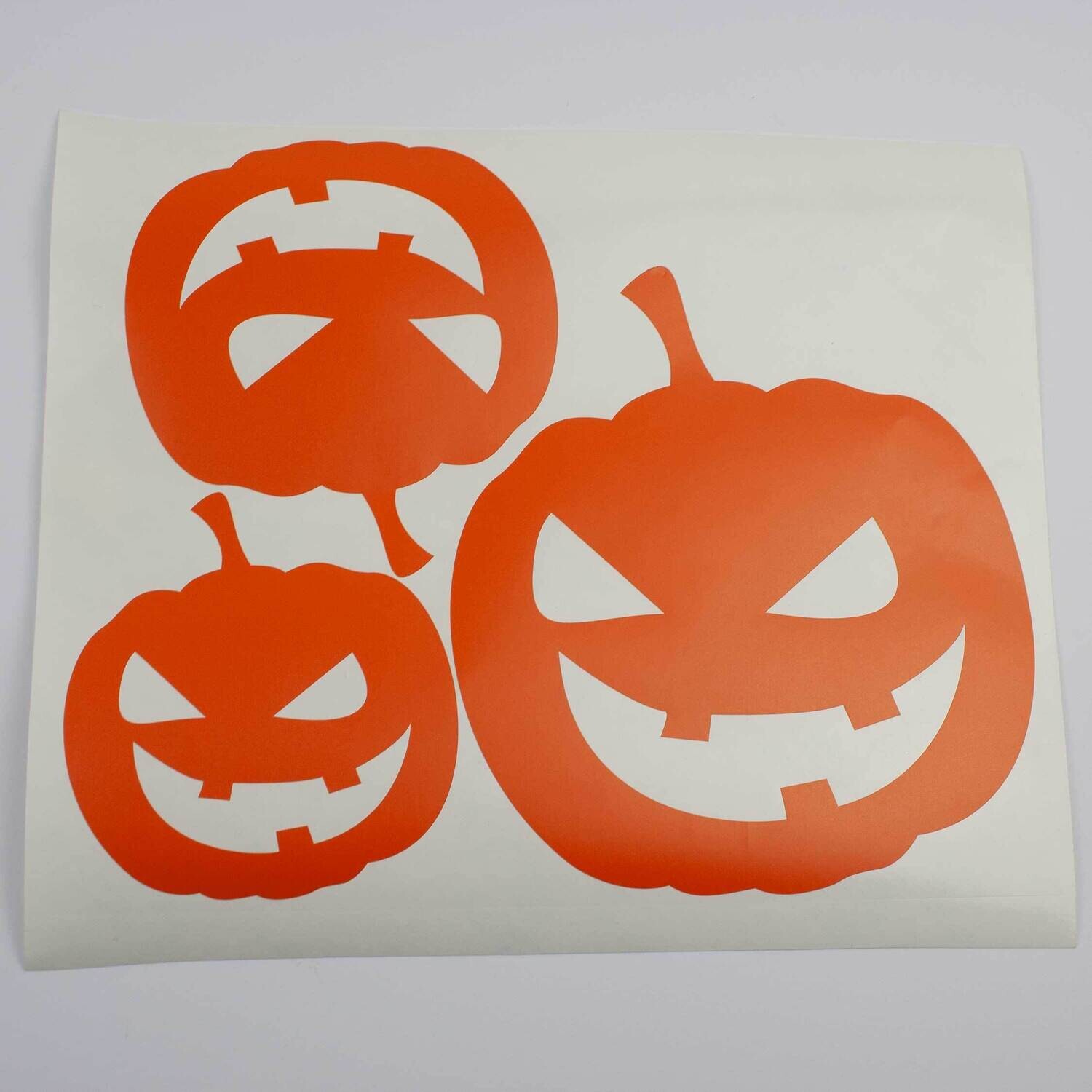Pumpkin Trio Window Decals