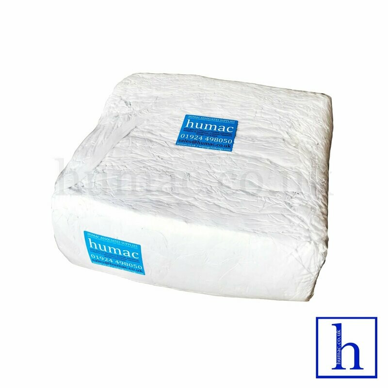 10KG WHITE WIPER - WIPING CLOTH RAGS- OLS