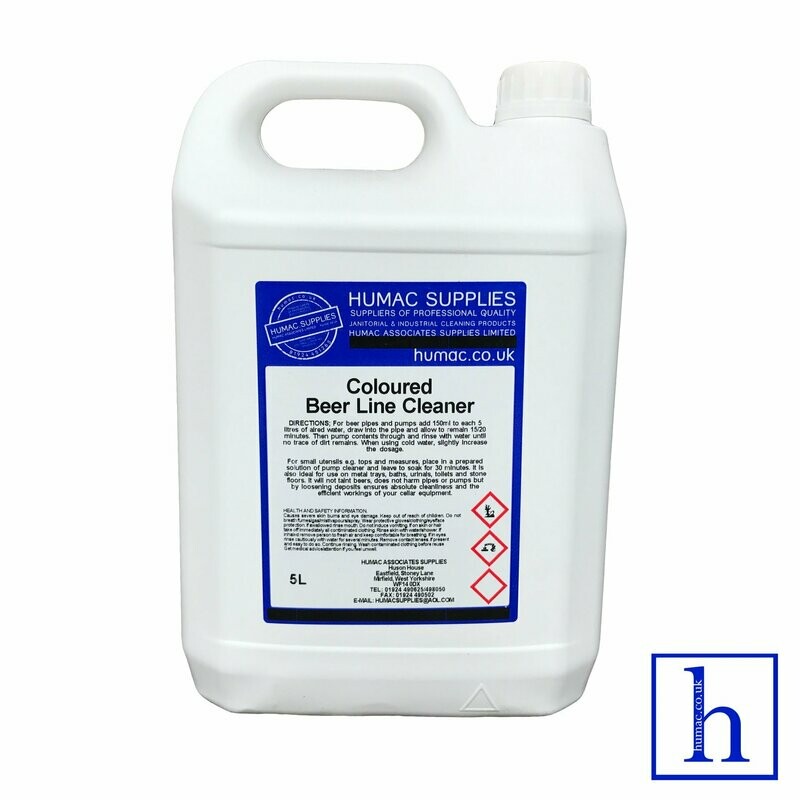 5L - Coloured Beer Line Cleaner - Optic Bar Pub Cleaner (5 Litres) - OLS