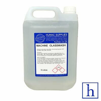 5L - MACHINE GLASS WASH - DISHWASHER DETERGENT CLEANER - OLS
