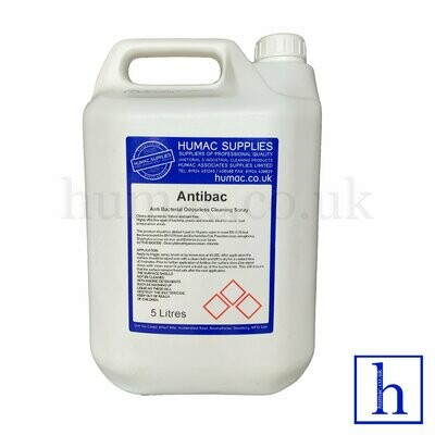 5L AntiBac 30 second Fast Action Anti Bacterial Odourless Cleaning Spray
