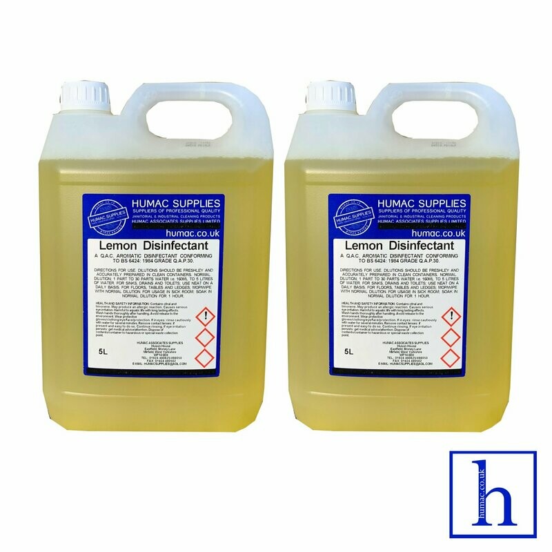 10L - LEMON  - Fresh Fragrance Disinfectant Deodoriser Cleaner - Wheelie Bin, Pet Kennel, Patio  - OLS
