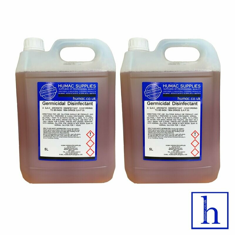 10L - GERMICIDAL DISINFECTANT - Fresh Fragrance Deodoriser Cleaner - Wheelie Bin, Pet Kennel, Patio - OLS