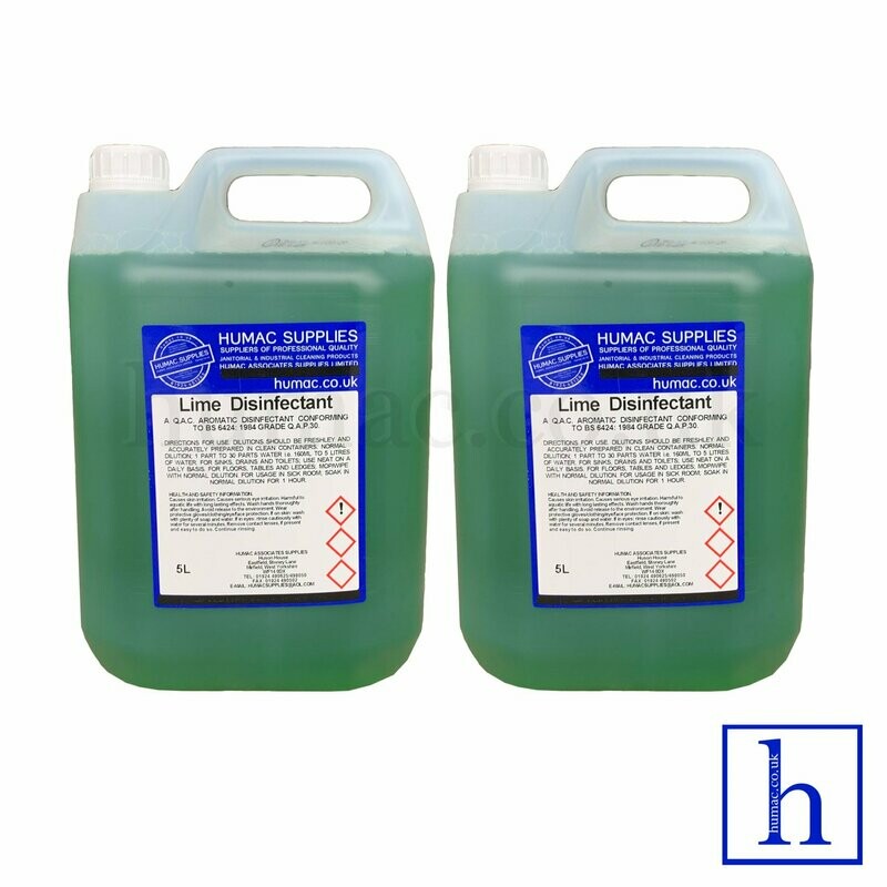 10L - LIME DISINFECTANT - Fresh Fragrance Deodoriser Cleaner - Wheelie Bin, Pet Kennel, Patio - OLS