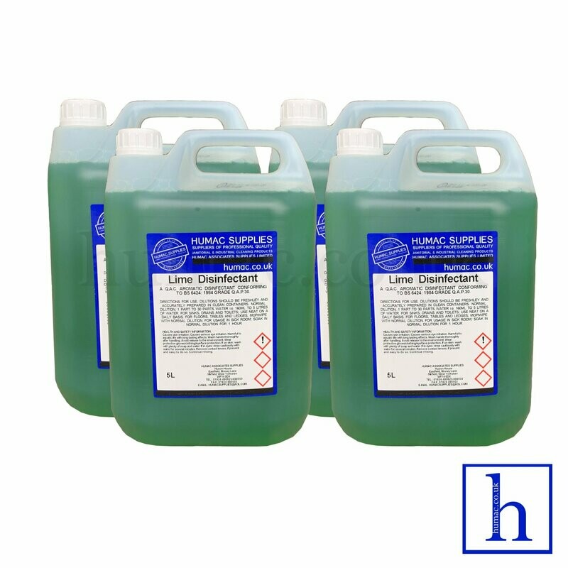 20L - LIME - Fresh Fragrance Disinfectant Deodoriser Cleaner - Wheelie Bin, Pet Kennel, Patio  - OLS