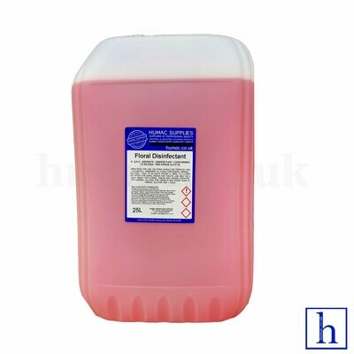 25L - FLORAL - Fresh Fragrance Disinfectant Deodoriser Cleaner - Wheelie Bin, Pet Kennel, Patio - OLS