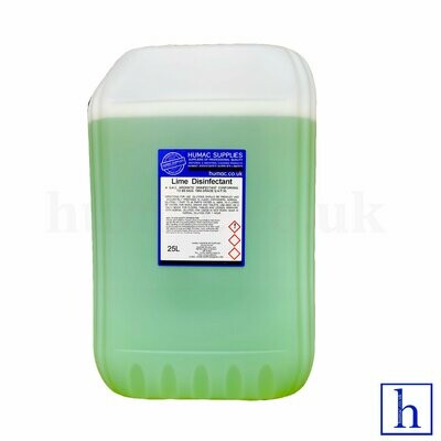 25L - LIME - Fresh Fragrance Disinfectant Deodoriser Cleaner - Wheelie Bin, Pet Kennel, Patio - OLS