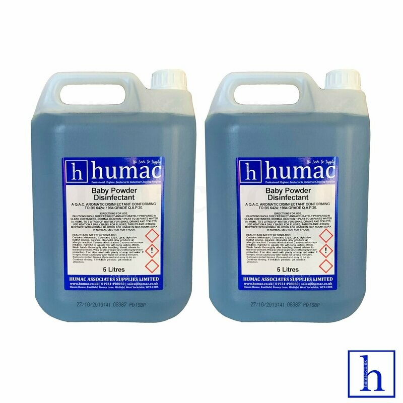 10L - BABY POWDER DISINFECTANT - Fresh Fragrance Deodoriser Cleaner - Wheelie Bin, Pet Kennel, Patio - OLS