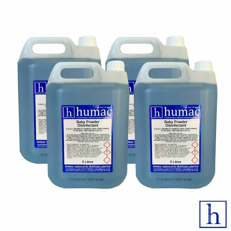 20L - BABY POWDER DISINFECTANT - Fresh Fragrance Deodoriser Cleaner - Wheelie Bin, Pet Kennel, Patio - OLS
