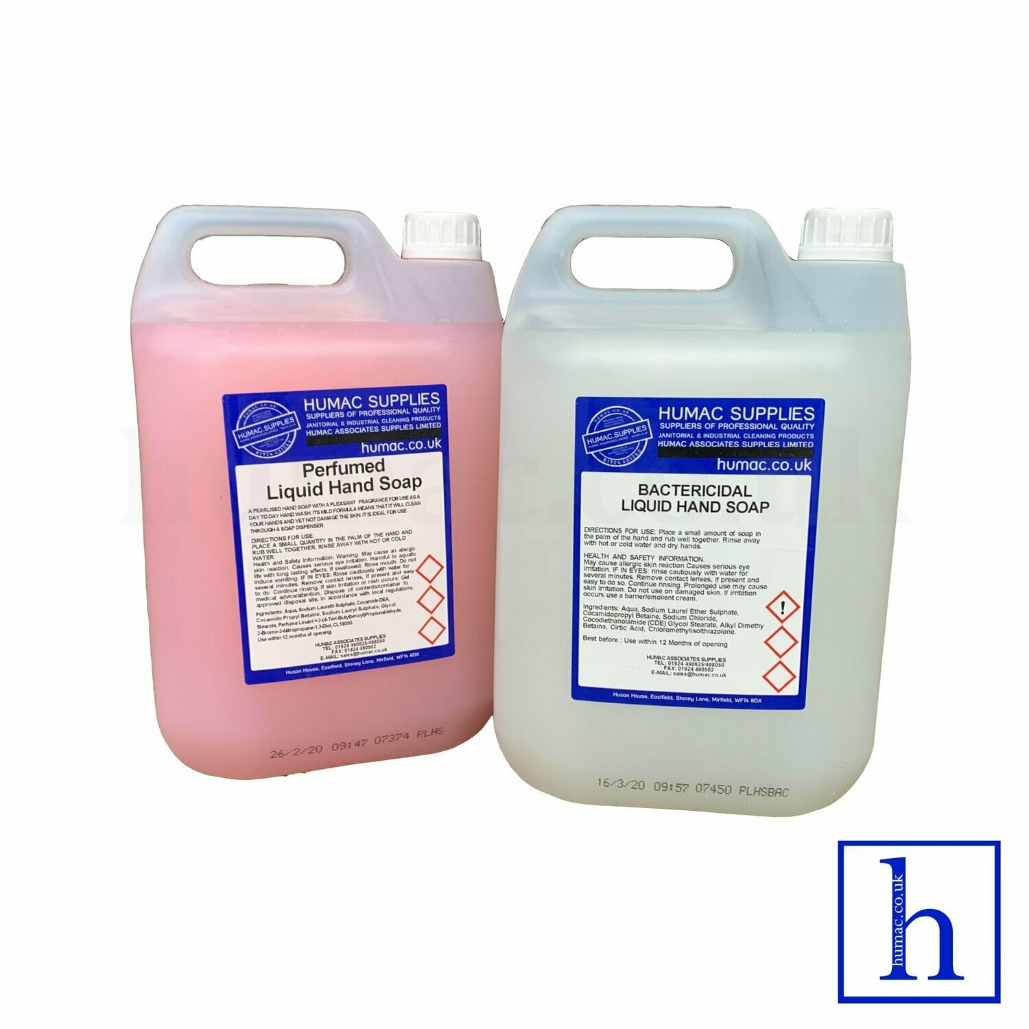 Perfumed Pearlised & Antibacterial Bactericidal Hand Soap 2X5L - OLS