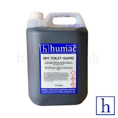 5L - Blue Dry Toilet Guard Toilet Chemical Tank Fluid Caravan Cassette Portable HUMAC (5LB) - OLS