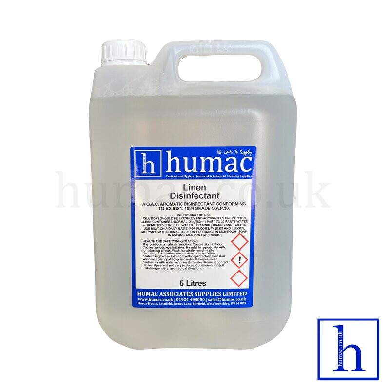 5L - FRESH LINEN DISINFECTANT - Fresh Fragrance Deodoriser Cleaner - Wheelie Bin, Pet Kennel, Patio - OLS