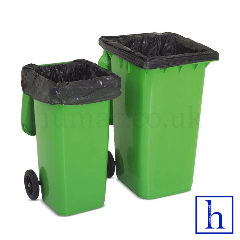 WHEELIE BIN BAG LINERS BLACK (100 PER BOX) - OLS