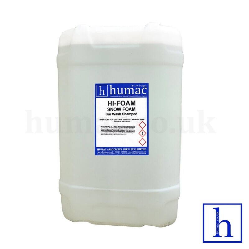 25L - HI FOAM SNOW FOAM SHAMPOO SOAP 25L DRUM VEHICLE CAR WASH DETAIL HUMAC