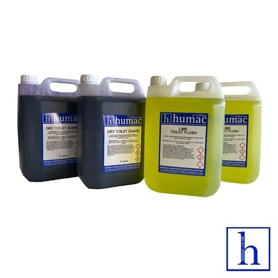 LIME FLUSH 10L & BLUE TOILET TANK FLUID 10L (10LB+10LLI) - OLS